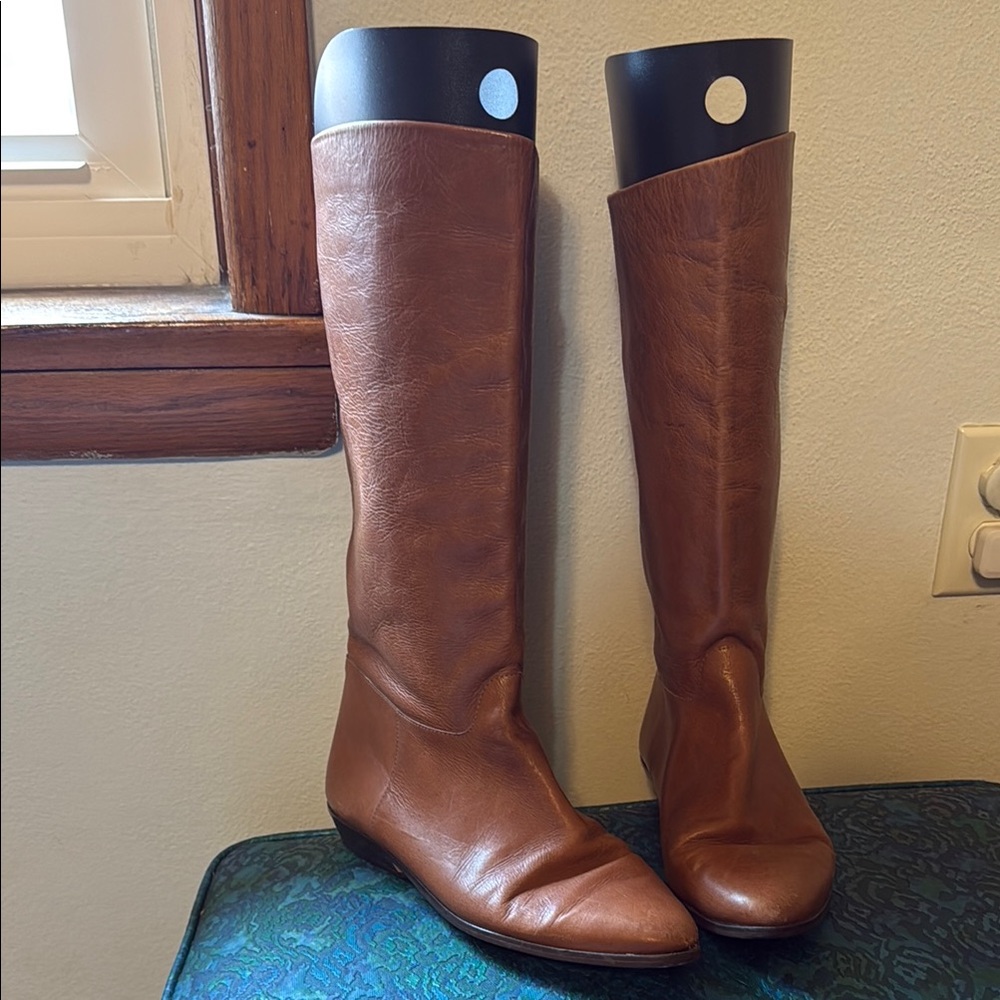 Vintage Nine West sz 10 Brown Leather  Boots